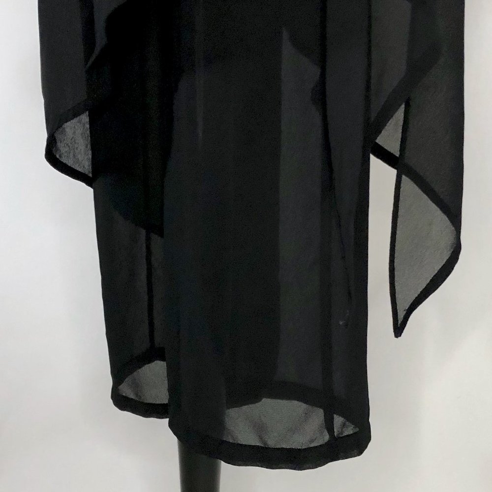 Metaphor Unique Semi Sheer Black Dress Pants - Picture 8 of 11